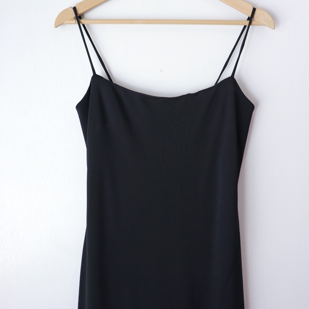 Vintage Cache Asymmetric Lace Hem Slip Dress Romantic Whimsigoth - Picture 4 of 7
